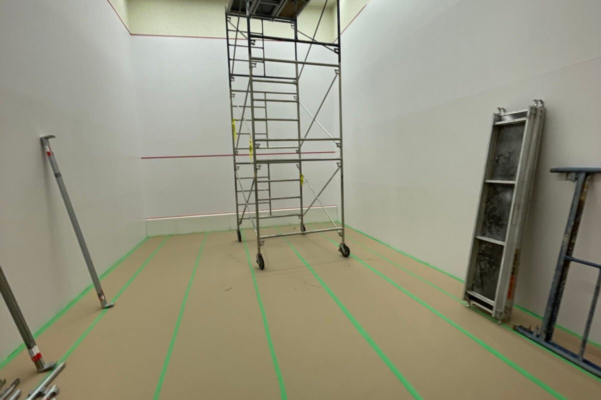 Installation of Sound Proof insulation at Squash court