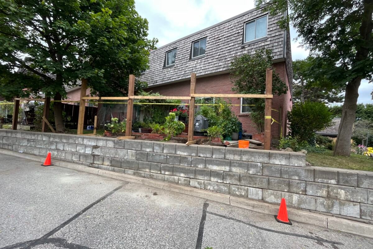 2145 Sherobee Rd -Fence Installation