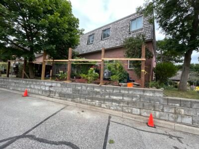 2145 Sherobee Rd -Fence Installation